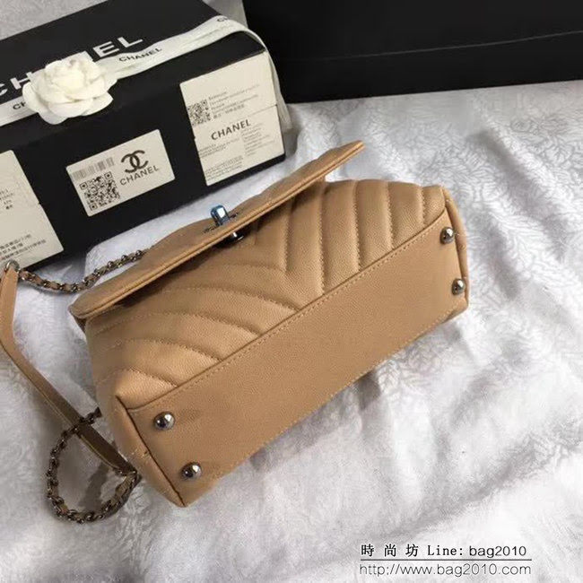 香奈兒CHANEL 92992 2018最新V字型 單手挽手提單肩包 DSC1986